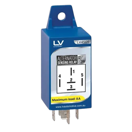 Lv Automotive 12/24V 8AMP ALTERNATOR SENSING RELAY 5 PIN