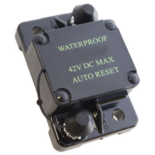 100A42Vdc Auto Circuit Breaker Surface Mount Heavy Duty 1/4In-28 Stud Size Rating Ip67