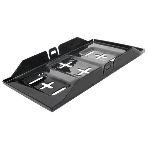 Large Black Steel Battery Tray Inner Dim: 185 X 340Mm