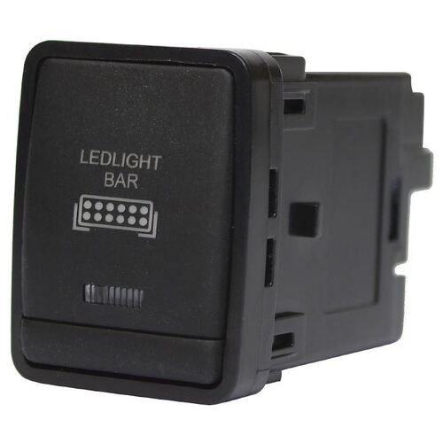 Nissan Light Bar Switch 27X20.3Mm Hole Size Np300/T32/R52/Mr20 Orange Led