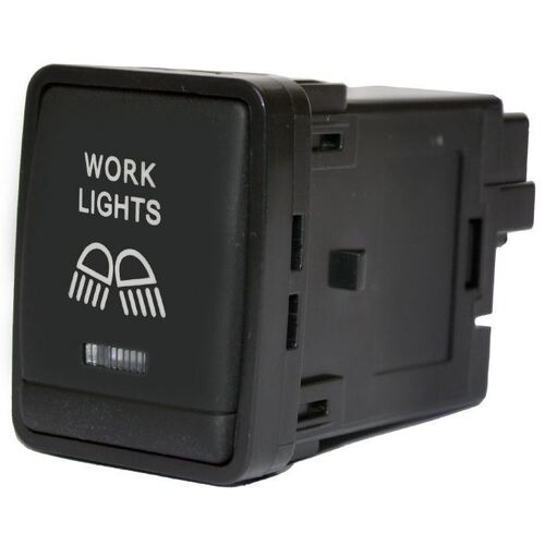 Nissan Worklight Switch 27X20.3Mm Hole Size . Np300/T32/R52/Mr20 Orange Led