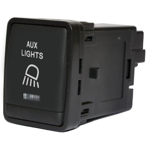 Nissan Aux Light Switch 27X20.3Mm Hole Size . Np300/T32/R52/Mr20 Orange Led
