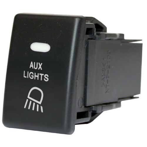 Holden/Isuzu Aux Light Switch 28.2X17.3Mm Hole Size D-Max/Colorado Blue Led