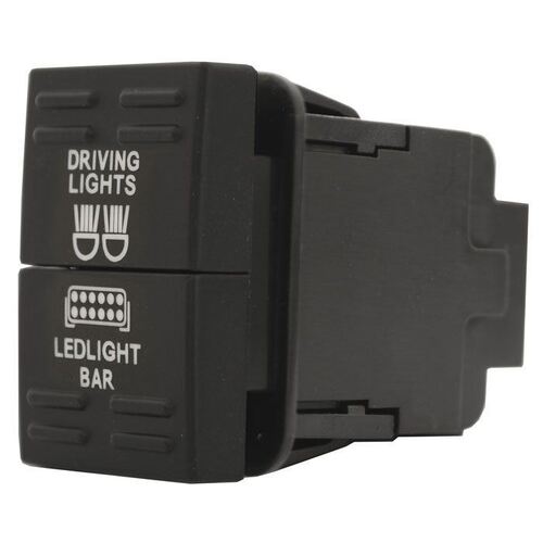 Ford Switch Dual Actuator 12V Driving Light/Led Light Bar 31.5X20.2Mm Hole Size