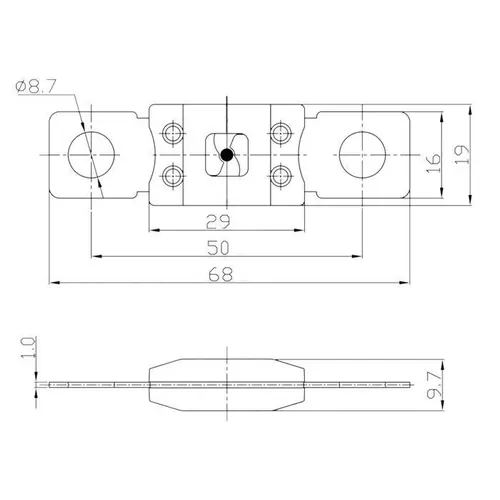 50A /32Vdc Mega Fuse [Ea] Slow Blow