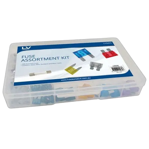 Fuse Assortment Kit 288Pcs Glass, Mini, Ats, Maxi Fuses