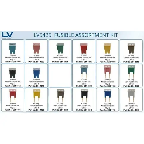 Fusible Link Assortment Kit Female And Male Fusible Links Contains 36 Pieces