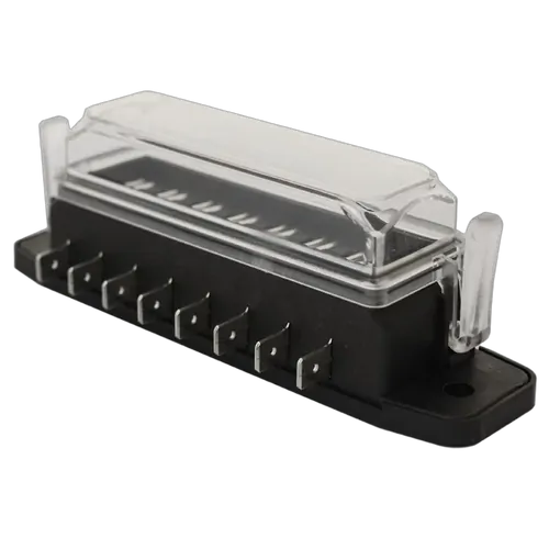 8 Way Mini And Ats Fuse Block With Weatherproof Clear Cover