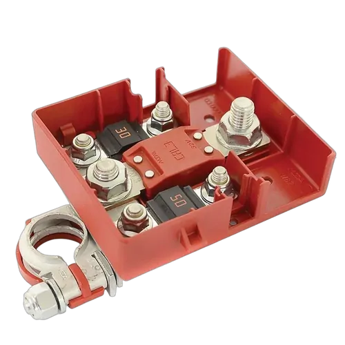 Fused Battery Distribution 3 Way Fuse To Suit: 1X Mega 2 X Midi (Fuses Not Included)