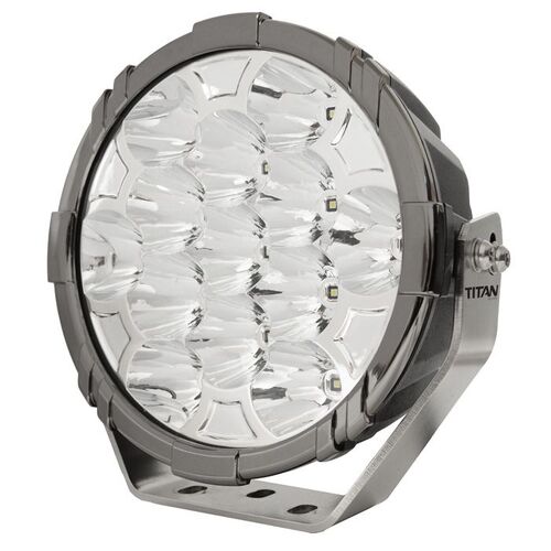 9" Titan Led Driving Light 130W - Long Range Black Chrome