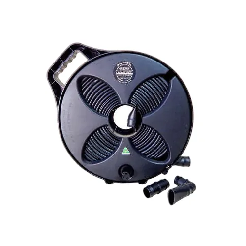 Flat Out Sullage Hose 9m 25mm On Narrow Multi-Reel Matte Black