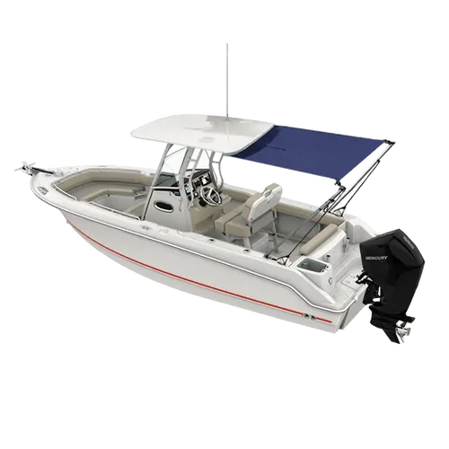 Oceansouth Stern Shade Kit 1.2m x 1.5m (4Ft x 5Ft) Blue