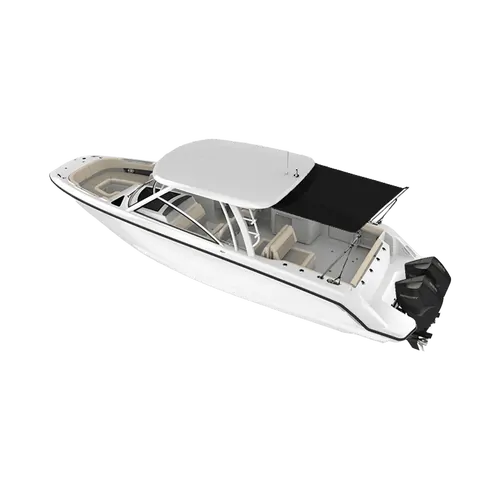 Oceansouth Stern Shade Kit 2.6m x 2.0m (8.5Ft x 6.5Ft) Black