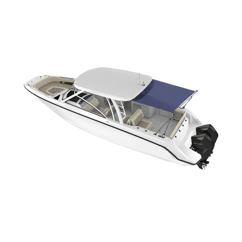 Oceansouth Stern Shade Kit 2.9m x 2.0m (9.5Ft x 6.5Ft) Blue