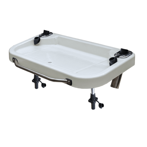Oceansouth Extra Large Heavy Duty Bait & Fillet Table with Handle and S/S Rod Holders