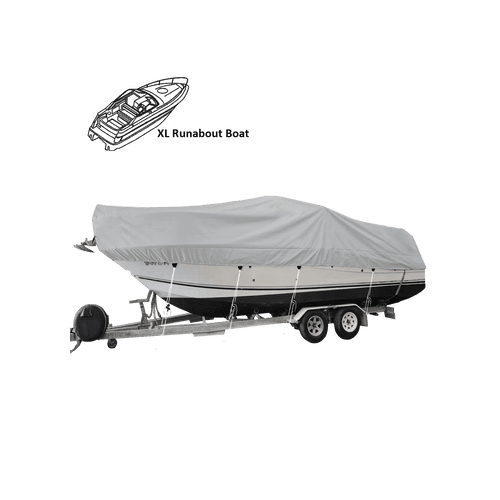 XL Runabout Cover Inboard 6.7M -7.2M Grey