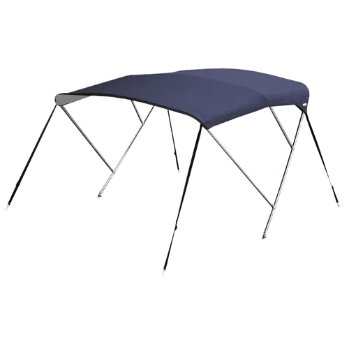 Oceansouth 3 Bow Bimini Stainless Steel 1.5 - 1.7m Blue