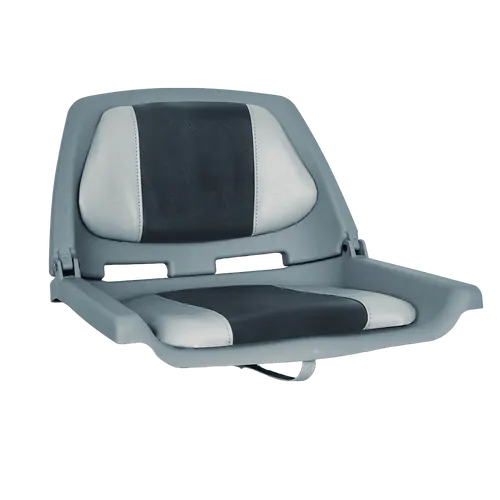 Fishermans Seat Folding Padded Grey/Charcoal