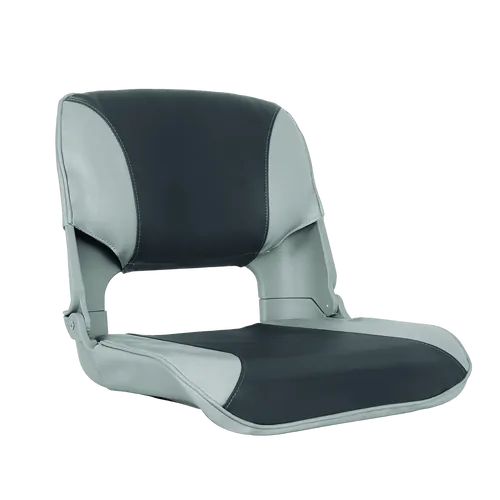 Skipper Seat Folding Upholstered Grey/Charcoal