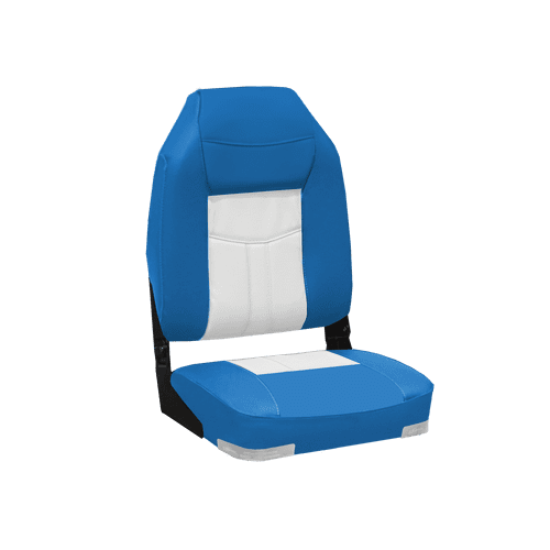 High Back Deluxe Seat Blue / White