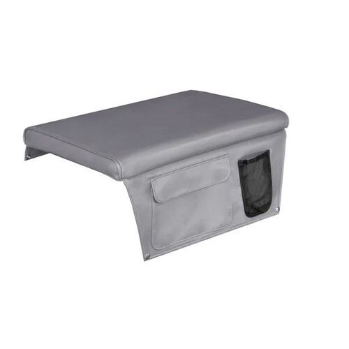 Oceansouth Boat Bench Cushions & Side Pockets 600mm x 300mm Grey