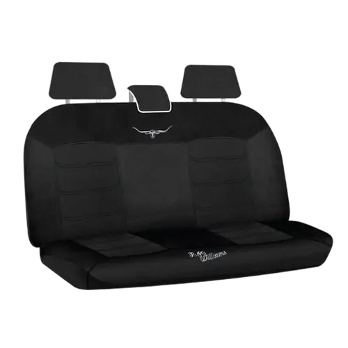 RM Williams Mesh Seat Covers Black Rear