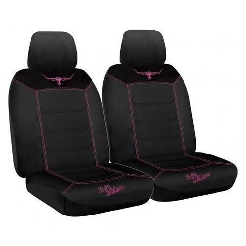 RM Williams Jillaroo Mesh Seat Covers Black/Pink Front Pair