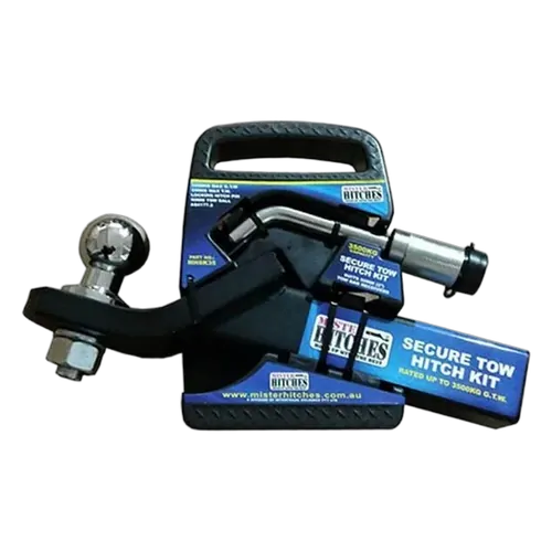 Mister Hitches Towing Kit,Ball Mount,T/Ball, Locking Hitch Pin In Hang Case 3500kg