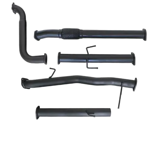 Mitsubishi Triton MN 2.5L 4D56 Hp 7/2009 - 1/2015 3" Turbo Back Carbon Offroad Exhaust With Pipe Only