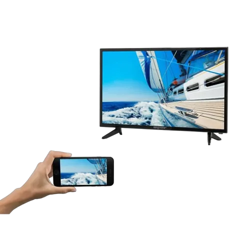 Majestic FHD LED TV Smart, DVD, Wifi Mirroring, ARC, USB, PVR, Bluetooth, Optical 22"