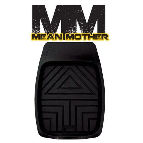 MEAN MOTHER Mean Mother Deep Dish Front Tray Mats Black - Pair