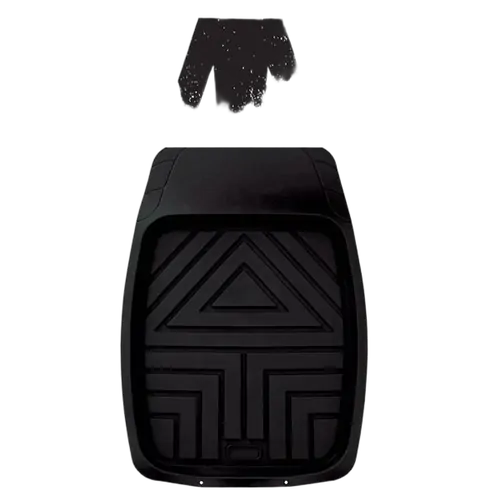 MEAN MOTHER Mean Mother Deep Dish Front Tray Mats Black - Pair