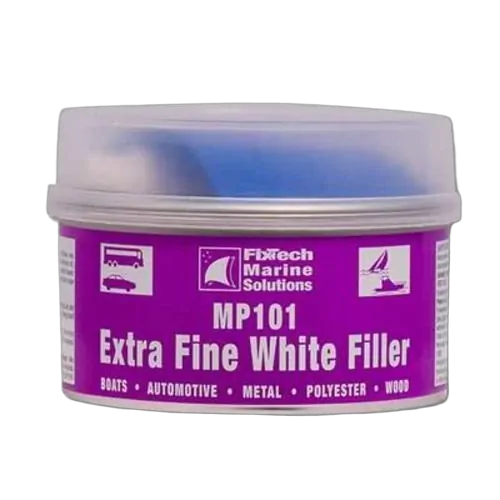 Fixtech MP101 Fine Filler - Extra Fine Gel Coat And Fine Repairs, White 1kg