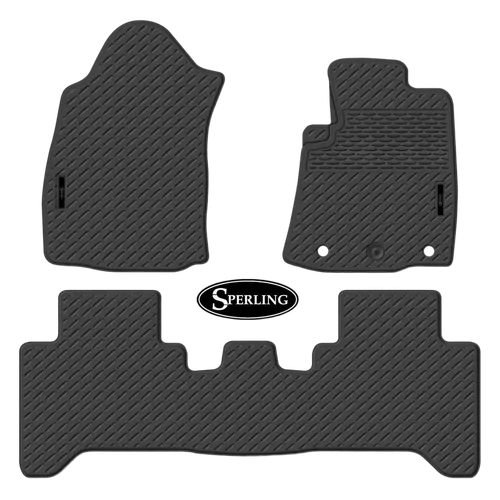 Floor Mats to Suit Toyota Hilux Dual Cab Workmate/SR/SR5 8/2015-Onwards