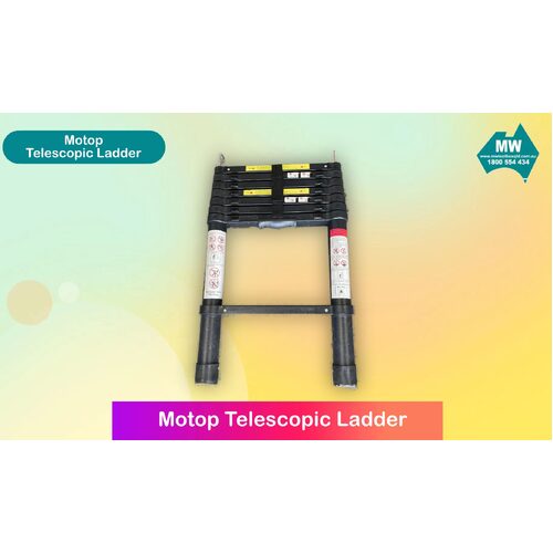 Motop Telescopic Ladder 2.6M - Wide Foot