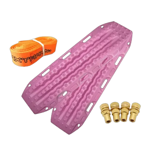 MAXTRAX MKII Pink Recovery Tracks With Brass Tyre Deflators