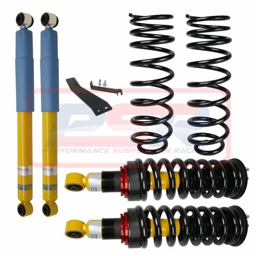 Performance Suspension Racing Nissan Navara NP300 Coil Rear Bilstein 2" Lift Kit Heavy Duty Front and Extra Heavy Duty Rear