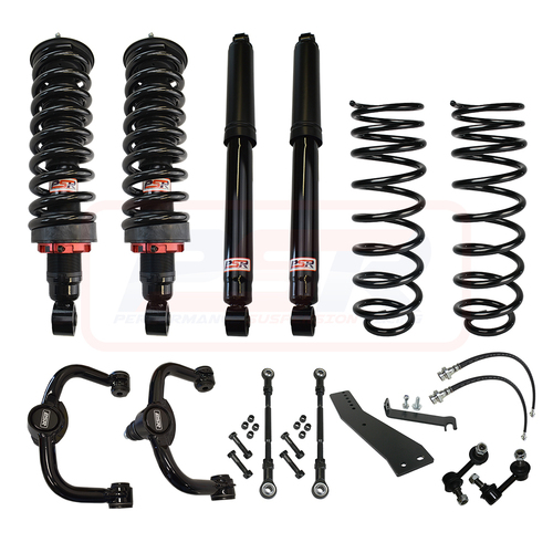 PSR TTG Shock Absorber Nissan Navara NP300 Coil Rear PSR TTG 3" Lift Kit LONG TRAVEL (2" Rear) Heavy Duty Front and Extra Heavy Duty Rear
