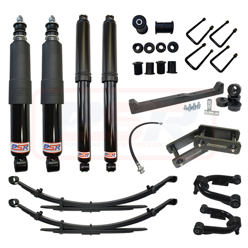 PSR TTG Shock Absorber Nissan Navara D22 PSR TTG 3" Lift Kit Standard Duty Rear (No Torsion Bars)