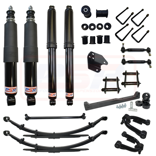 PSR TTG Shock Absorber Nissan Navara D22 PSR TTG 3" Lift Kit (2" Rear) DELUXE Standard Duty Rear (No Torsion Bars)