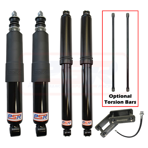 PSR TTG Shock Absorber Nissan Navara D22 PSR TTG 2" Lift Kit LONG TRAVEL (with Torsion Bars)