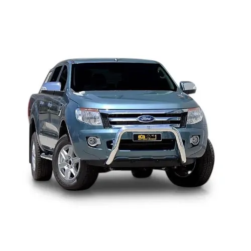 ECB 76mm Nudge Bar to Suit Ford Ranger PX 2WD Highrise 10/11 to 06/15 Black Ripple