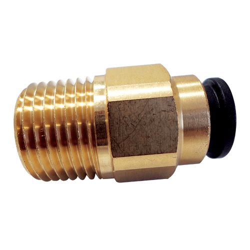 12mm JG Brass Push-On, to 1/2 Inch Male NPT, Suit Suburban/Atwood HWS