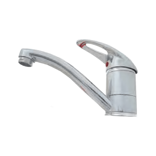 NCE SHORT 150MM FLICK MIXER TAP CHROME
