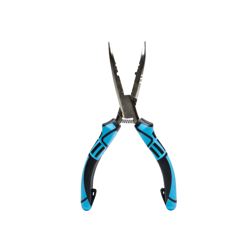 Nomad Design Stainless Pliers - Blue/Black - 6" Bent Nose