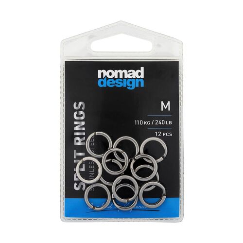 Nomad Design Split Rings - M - 12 per pack