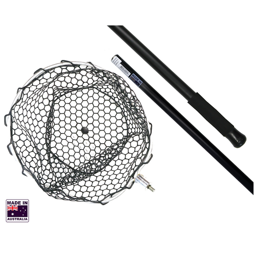 Hookem Net With Offset Head - Rubberized - 1Mtr Handle - Ideal For Estuary & Squid