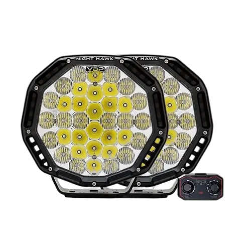 Night Hawk VBP - Variable Beam Pattern - 9" Driving Light Kit
