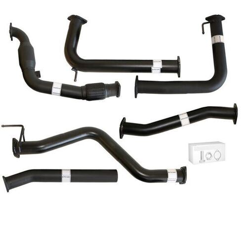 Nissan Navara D40 Manual 2.5L Yd25D 07 - 16 3" Turbo Back Carbon Offroad Exhaust With Cat No Muffler