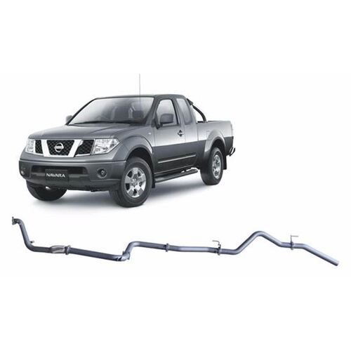 Redback Exhaust For Nissan Navara D40 2007 - 2015 YD25DD-Ti 2.5 Litre No Catalytic Converter - Pipe Only 